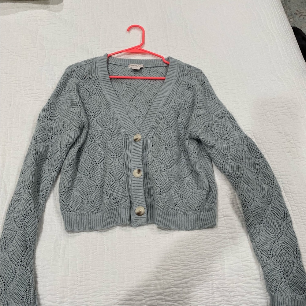 Womens button sweater